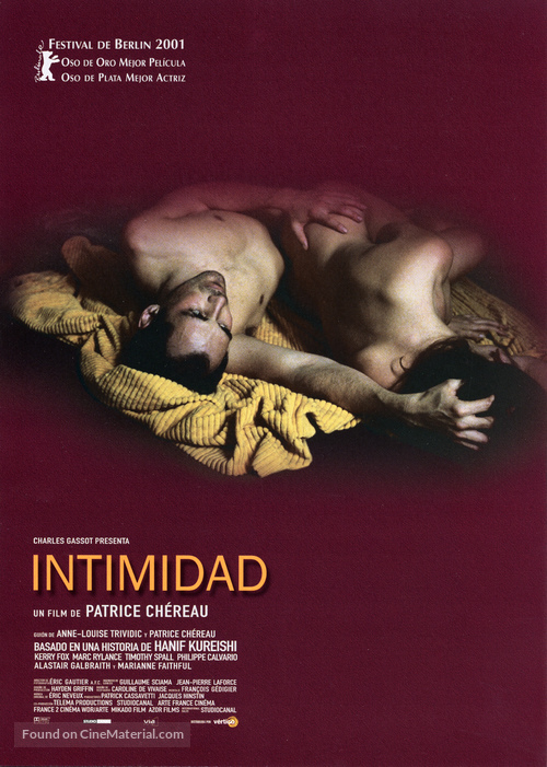 Intimacy - Spanish Movie Poster