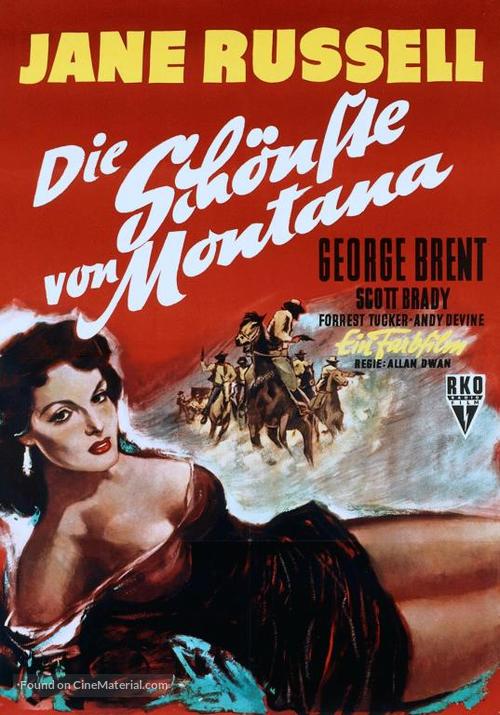 Montana Belle - German Movie Poster