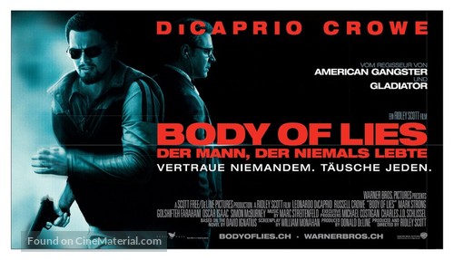 Body of Lies - Swiss Movie Poster