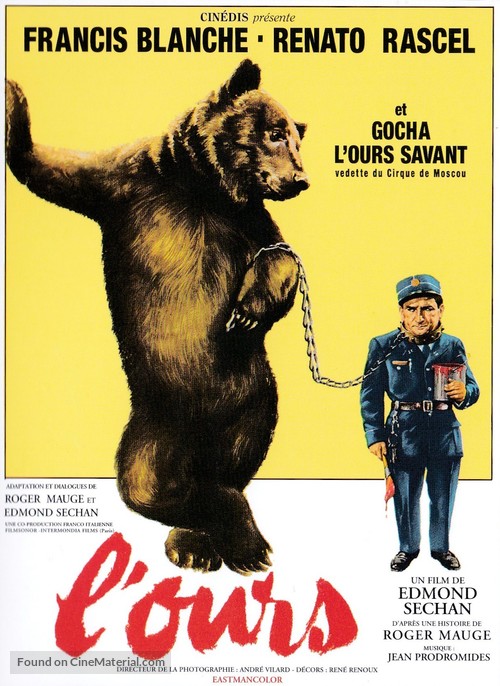 L&#039;ours - French Movie Poster