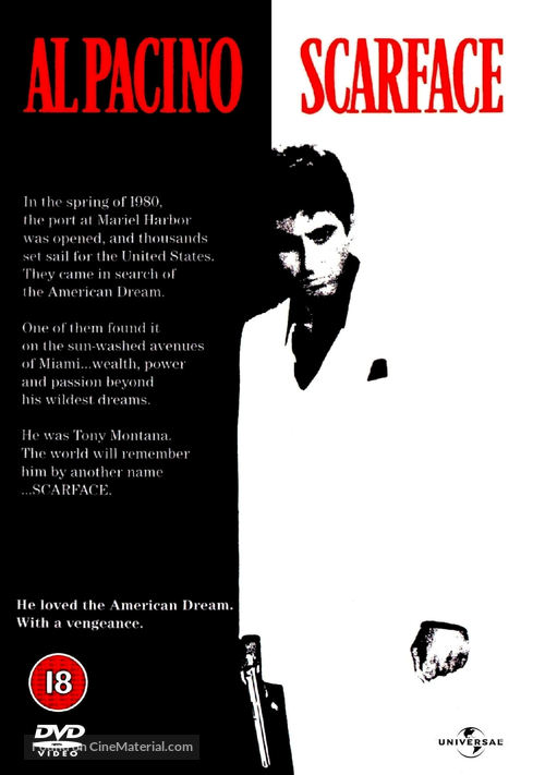 Scarface - British DVD movie cover
