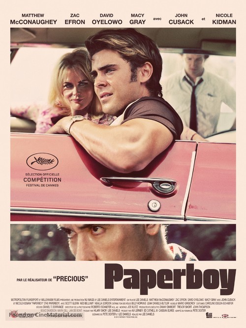 The Paperboy - French Movie Poster