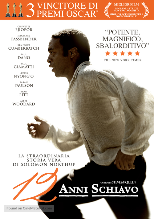 12 Years a Slave - Italian DVD movie cover