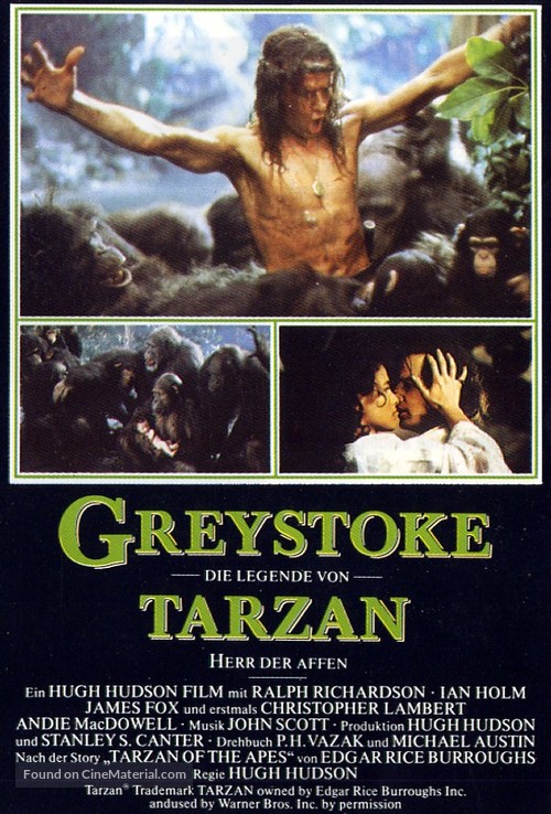 Greystoke - German Movie Poster