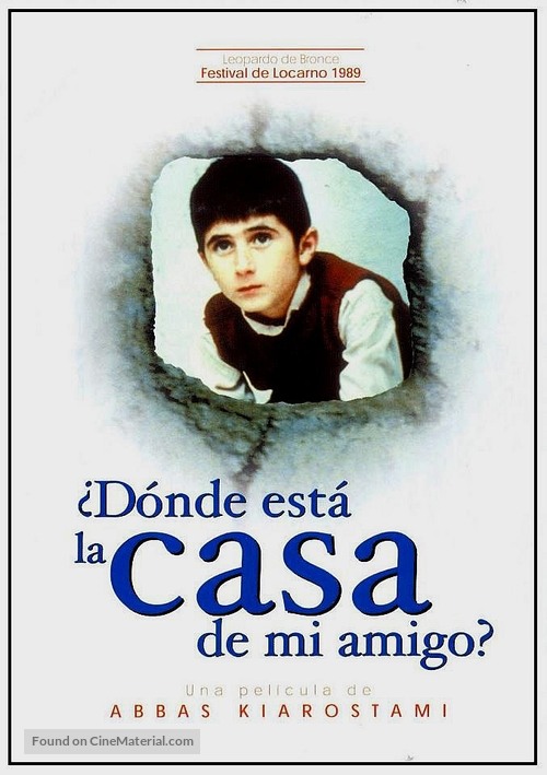 Khane-ye doust kodjast? - Spanish Movie Poster