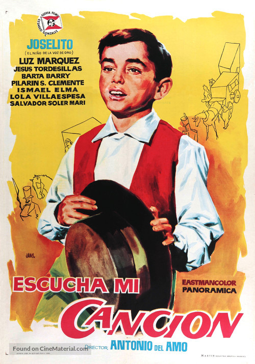 Escucha mi canci&oacute;n - Spanish Movie Poster