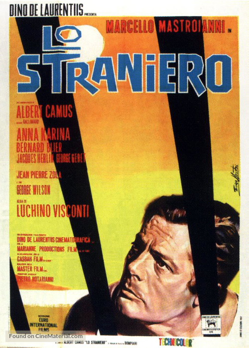 Lo straniero - Italian Movie Poster