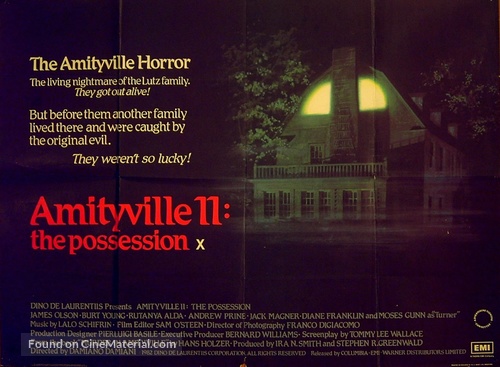Amityville II: The Possession - British Movie Poster