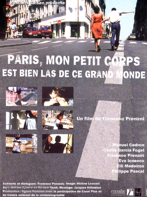 Paris, mon petit corps est bien las de ce grand monde - French poster