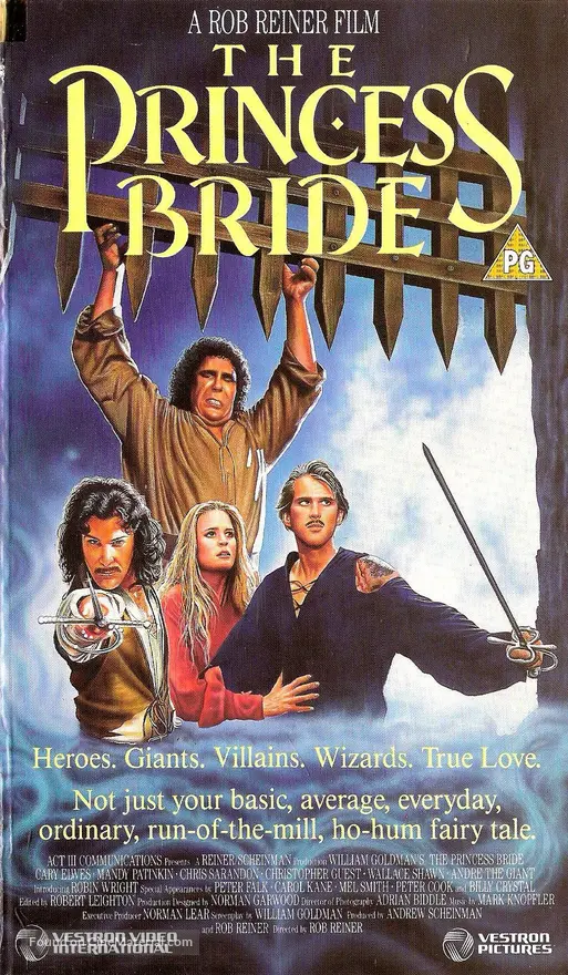 The Princess Bride - British VHS movie cover