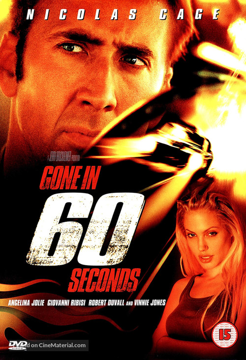 Gone In 60 Seconds - British DVD movie cover