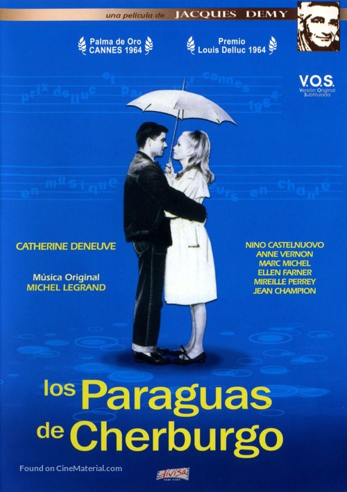 Les parapluies de Cherbourg - Spanish DVD movie cover