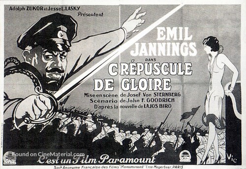 The Last Command - French Movie Poster