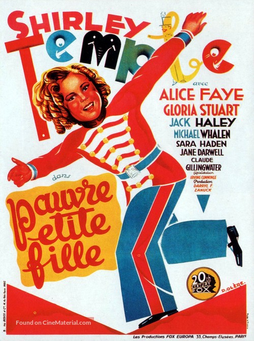 Poor Little Rich Girl - French Movie Poster