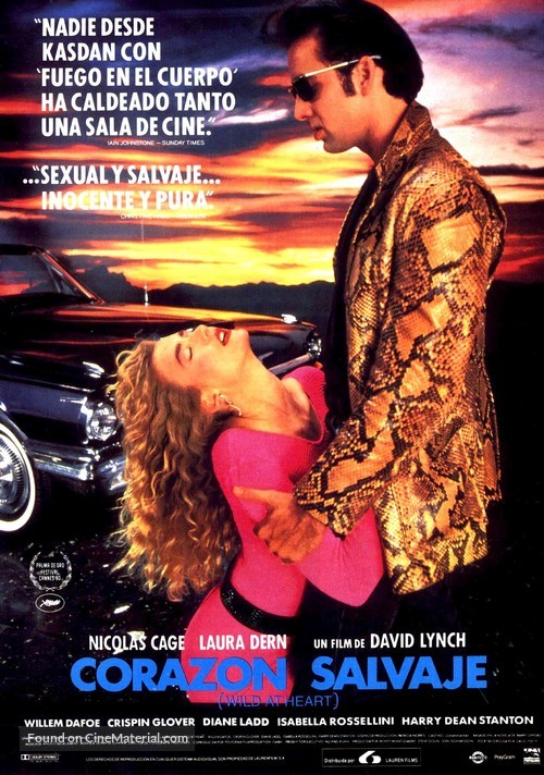 Wild At Heart - Spanish Movie Poster