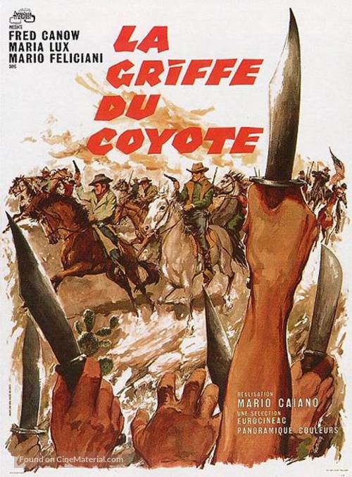Il segno del coyote - French Movie Poster