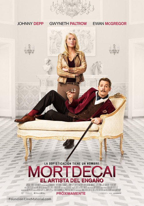 Mortdecai - Mexican Movie Poster