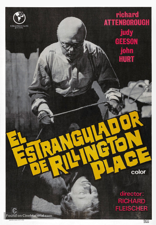 10 Rillington Place - Spanish Movie Poster