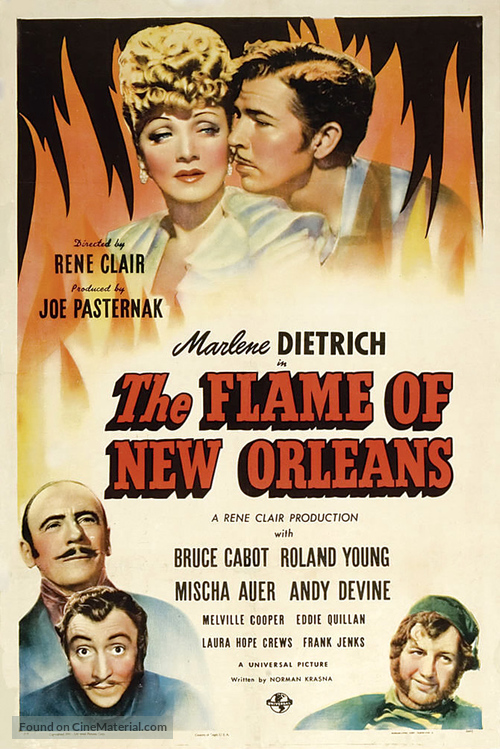 The Flame of New Orleans - Movie Poster