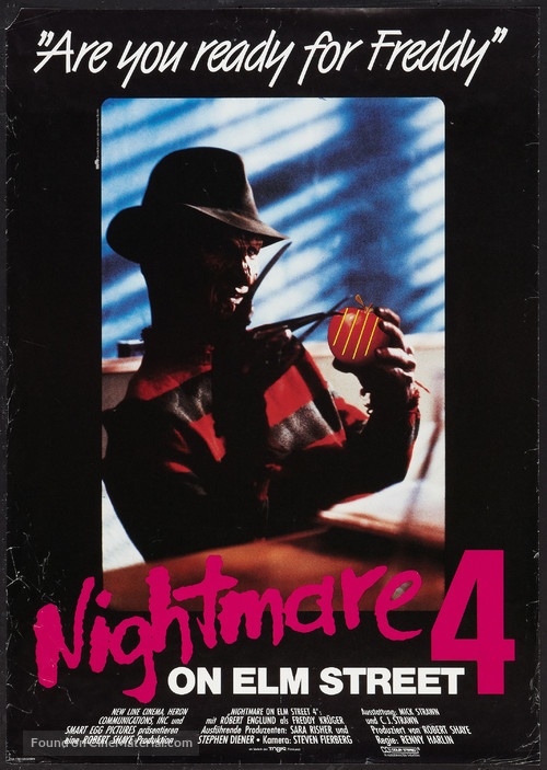 A Nightmare on Elm Street 4: The Dream Master - German Movie Poster