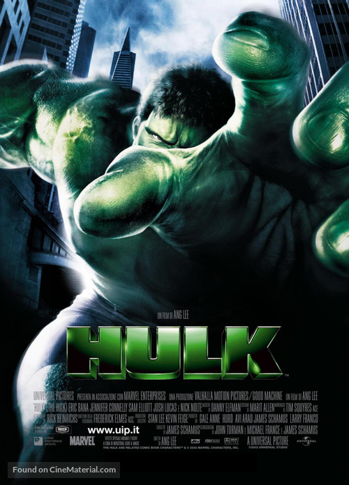 Hulk - Italian Theatrical movie poster