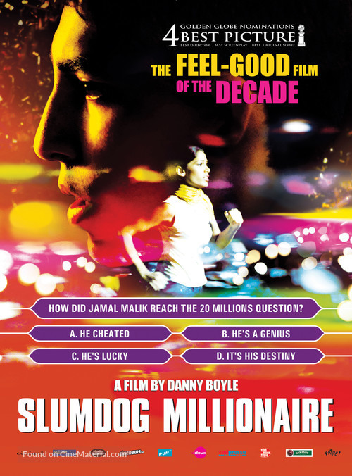 Slumdog Millionaire - Belgian Movie Poster