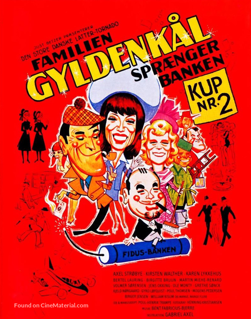 Familien Gyldenk&aring;l spr&aelig;nger banken - Danish Movie Cover