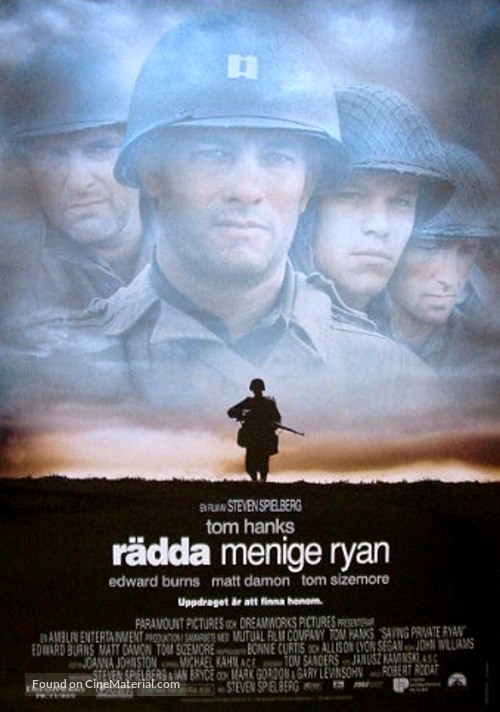 Saving Private Ryan - Swedish Movie Poster