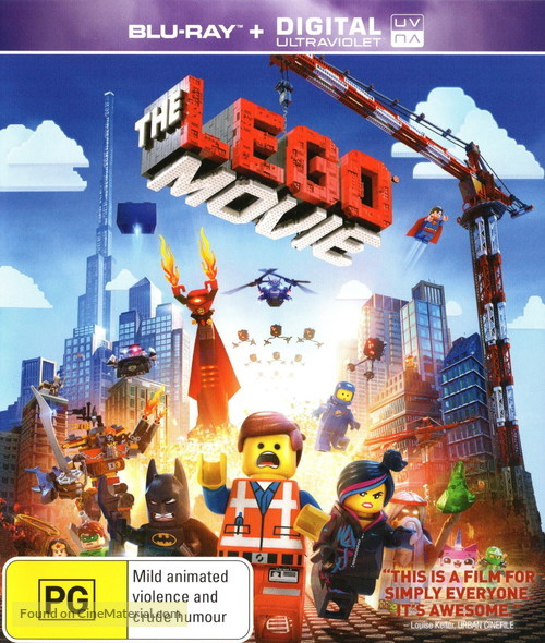 The Lego Movie - Australian Blu-Ray movie cover
