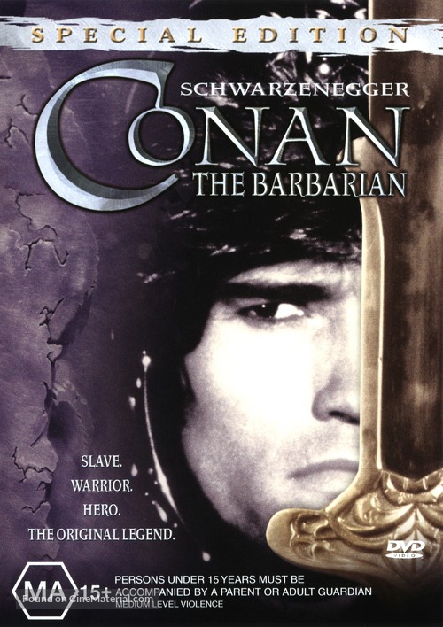 Conan The Barbarian - Australian DVD movie cover