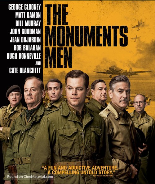 The Monuments Men - Blu-Ray movie cover