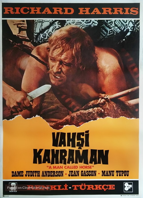 A Man Called Horse - Turkish Movie Poster