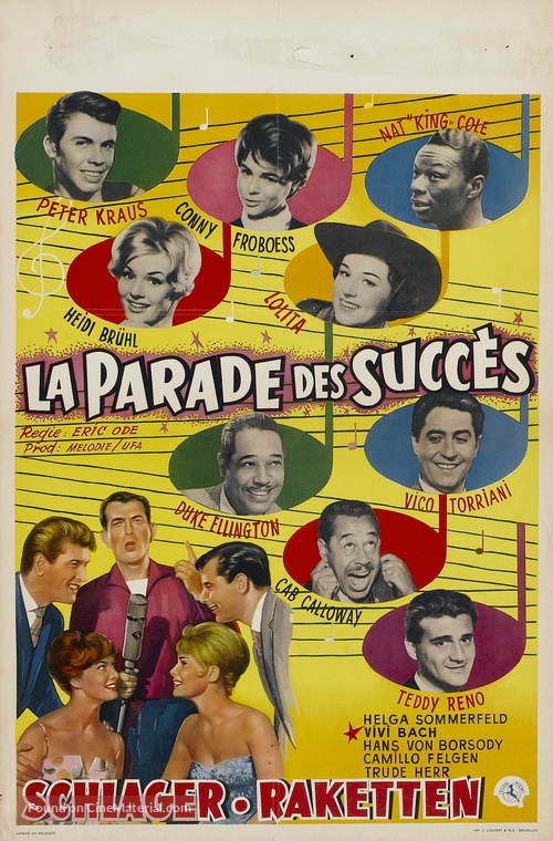 Schlager-Raketen - Belgian Movie Poster