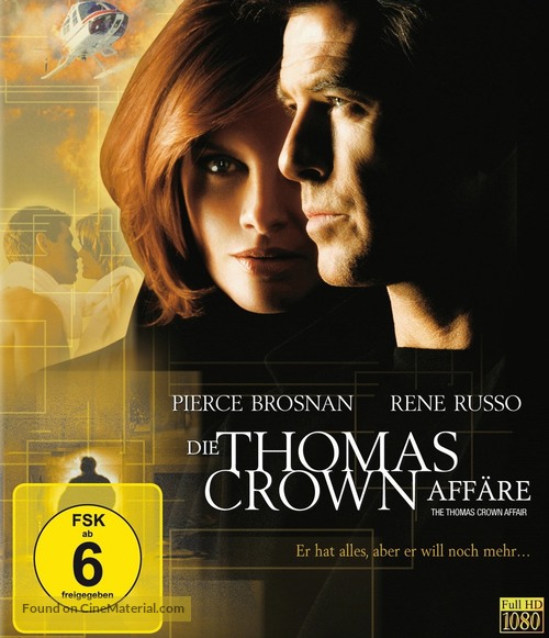 The Thomas Crown Affair - German Blu-Ray movie cover