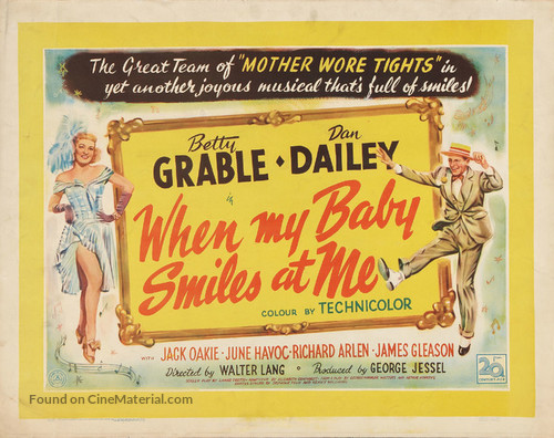 When My Baby Smiles at Me - British Movie Poster