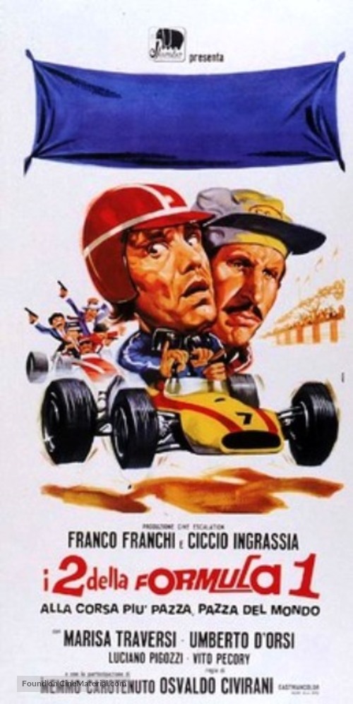 I due della formula uno alla corsa pi&ugrave; pazza pazza del mondo - Italian Movie Poster