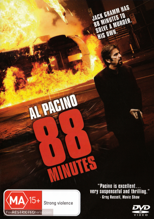 88 Minutes - Australian DVD movie cover