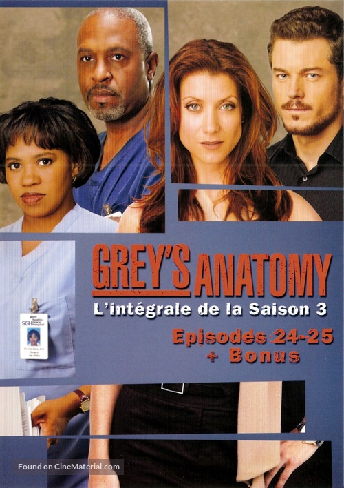 &quot;Grey&#039;s Anatomy&quot; - French DVD movie cover