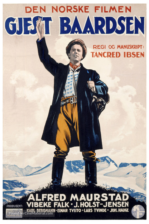 Gjest Baardsen - Norwegian Movie Poster