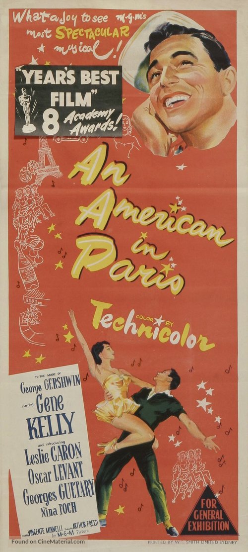 An American in Paris - Australian Movie Poster