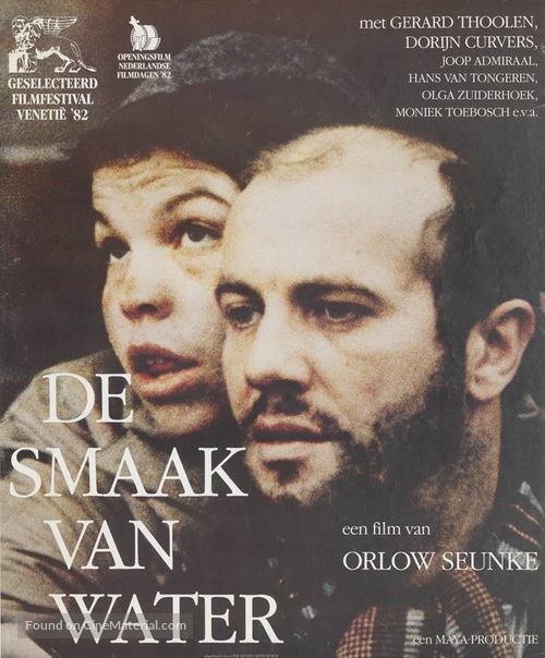 De smaak van water - Dutch Movie Poster