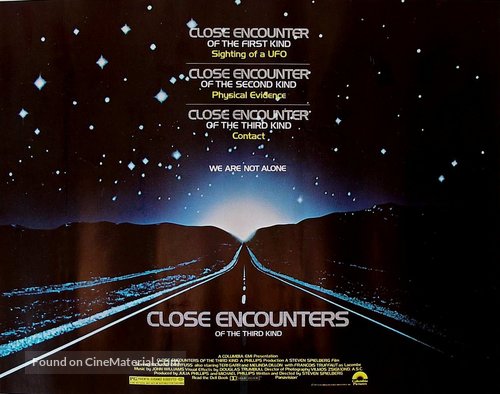 Close Encounters of the Third Kind - British Movie Poster