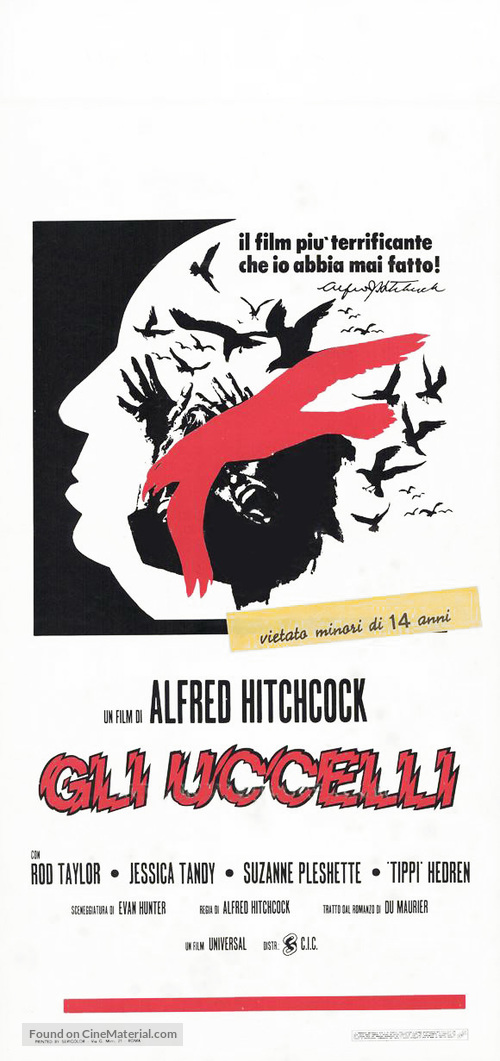 The Birds - Italian Theatrical movie poster