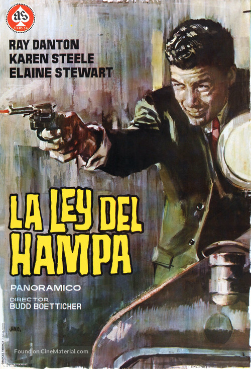 The Rise and Fall of Legs Diamond - Spanish Movie Poster