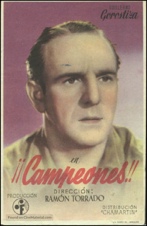 &iexcl;&iexcl;Campeones!! - Spanish Movie Poster