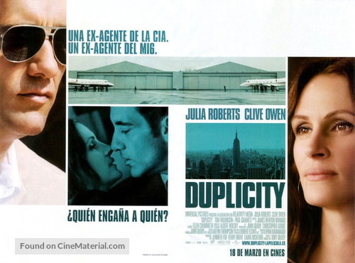 Duplicity - Spanish Movie Poster