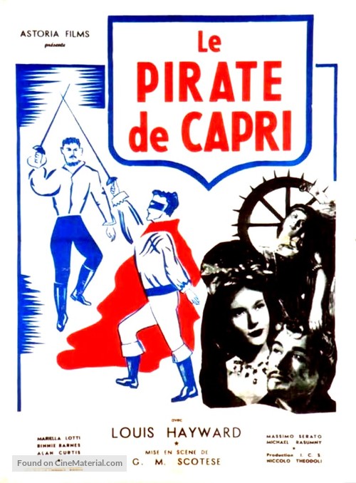 I pirati di Capri - French Movie Poster