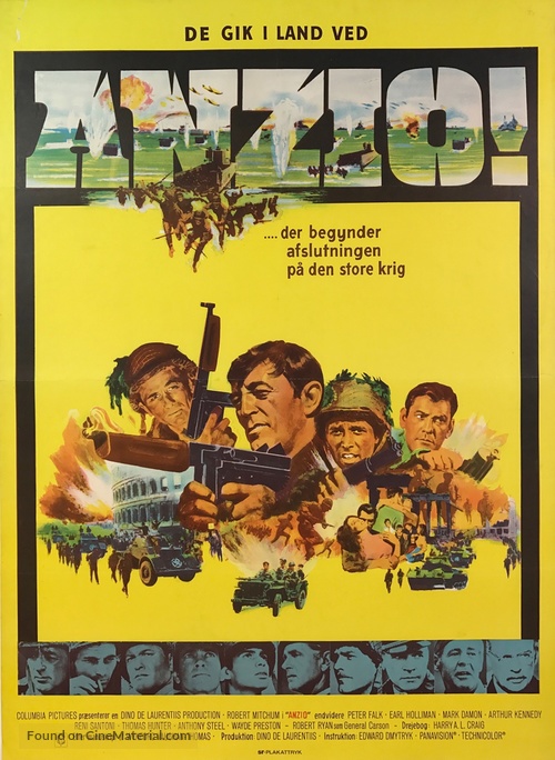 Lo Sbarco di Anzio - Danish Movie Poster