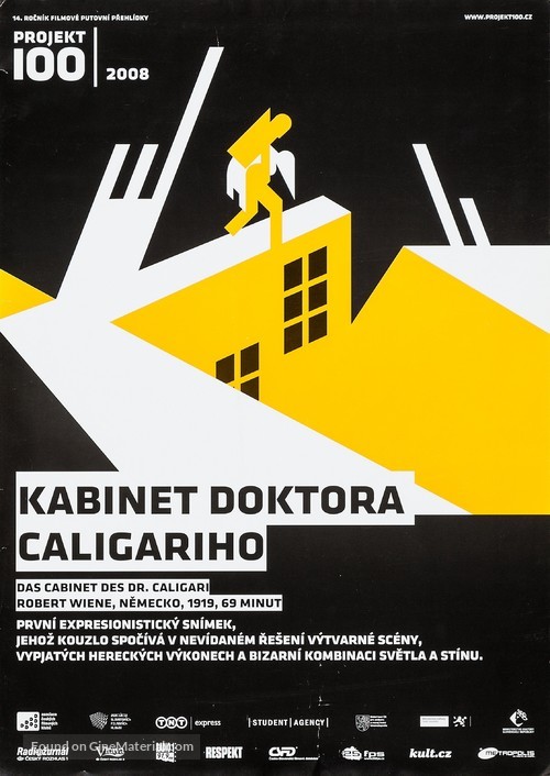 Das Cabinet des Dr. Caligari. - Czech Re-release movie poster