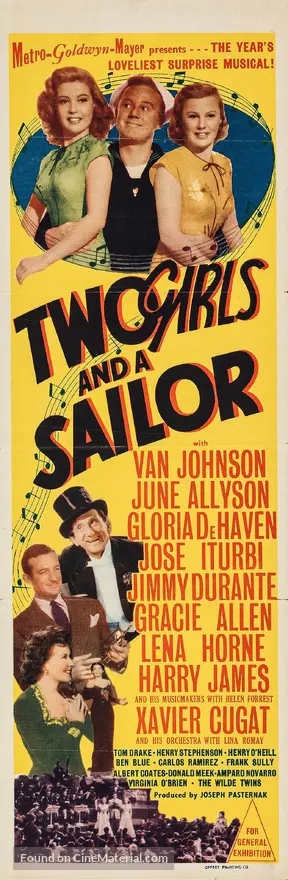 Two Girls and a Sailor - Australian Movie Poster